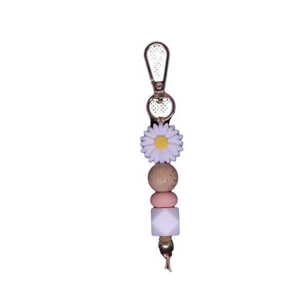 Peach flower keychain - Image 2