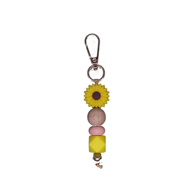 Peach flower keychain - Image 4